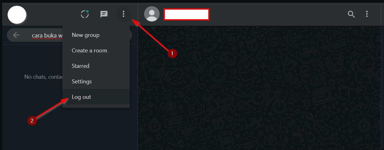 cara mudah log out wa web tanpa diketahui