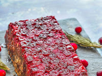 Mushroom Lentil Loaf with Cranberries