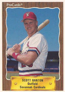 Scott Banton 1990 Savannah Cardinals card