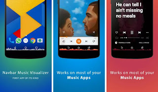 تطبيق MUVIZ Nav Bar Audio Visualizer لإضافة شريط تاثيرات الموسيقى اسفل شاشة اجهزة الاندرويد