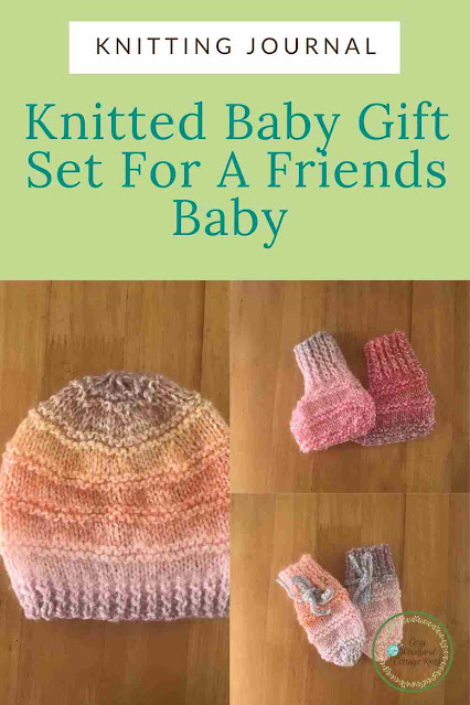 Picture of arjaye knitted baby gift set for a baby girl