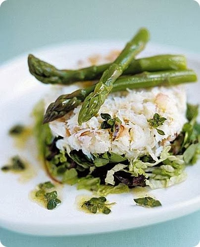 Asparagi con polpa di granchio