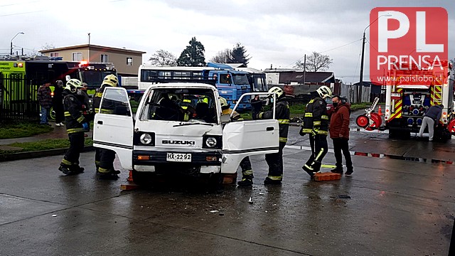 Osorno: accidente vehicular deja una persona lesionada