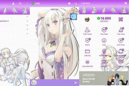 Download Tema Line Anime Emilia Re: Zero 