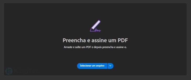 Envio de documento PDF para Adobe Fill Sign
