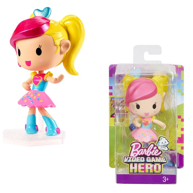 Figurine Barbie héroïne de jeu vidéo.
