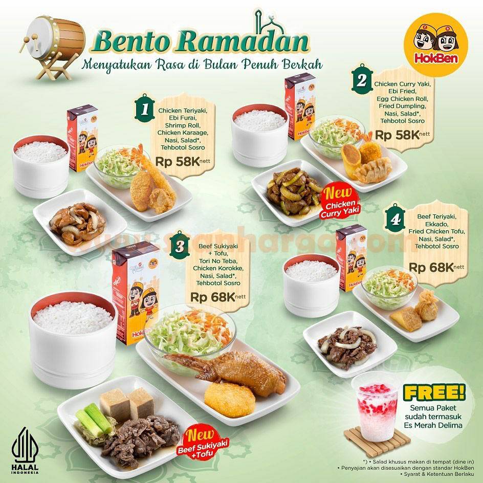 Promo HOKBEN BENTO RAMADHAN mulai 58RB