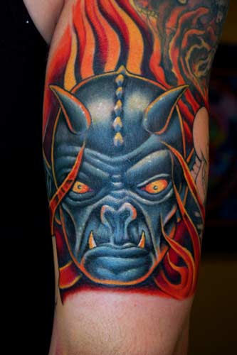 demon tattoos