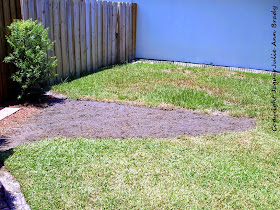 front yard accent garden dug plot