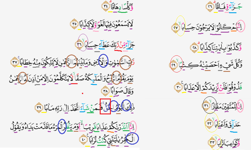 Tajwid Surat An Naba Ayat 26 40 Masrozak Dot 