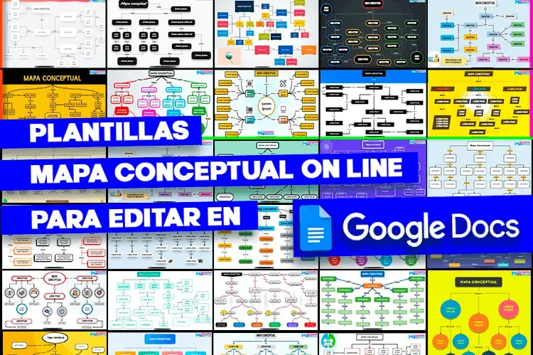 Plantillas para Mapa Conceptual Online en Google Docs Gratis