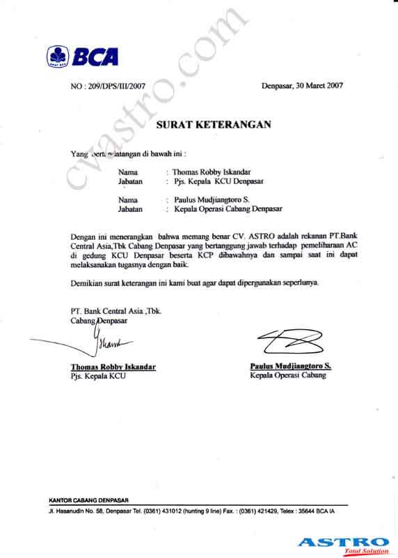  Bagi para pembaca yang telah atau sedang bekerja pada sebuah perusahaan niscaya sudah tidak Inilah Contoh Surat Keterangan Karyawan