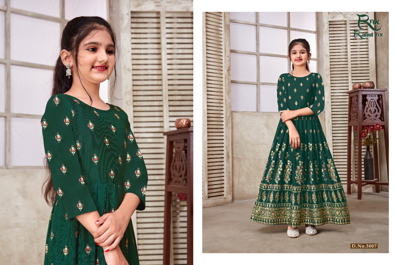 Kidswear Vol 3 Rahul Nx Girls Gown Manufacturer Wholesaler
