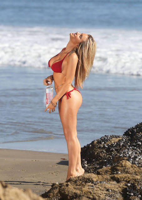Keyara in Sexy Red Bikini Photoshoot for 138 Water