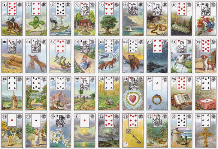 Com o Lenormand nas mãos