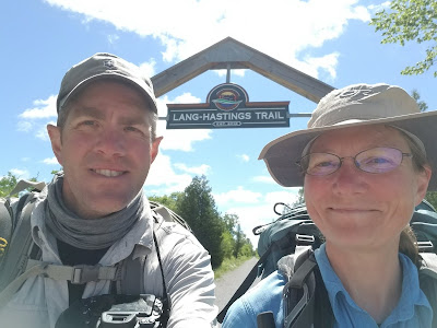 Sean Morton and Sonya Richmond on Lang Hastings Trail Peterborough Ontario