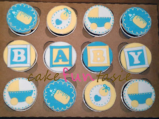 Baby Boy Shower Cakes And Cupcakes