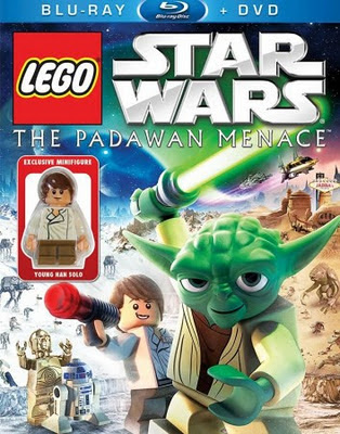 Lego Star Wars : The Padawan Menace (2011) Blu Ray Rip 140 MB, lego star wars the padawan menace, lego star wars dvd cover, blu ray dvd cover 