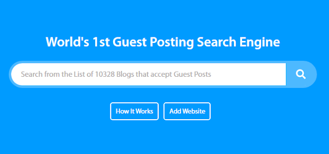 Guest Posting Search Engine Tool