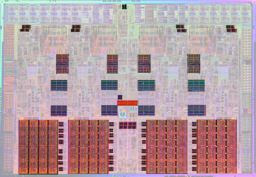 Intel Nehalem with SRAM highlighted