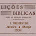 Capa e sumário da revista do 1º Trimestre de 1934