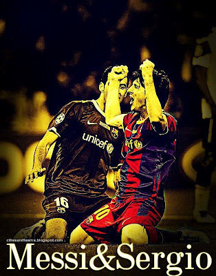 Lionel Messi & Sergio Busquets Goal Celebration