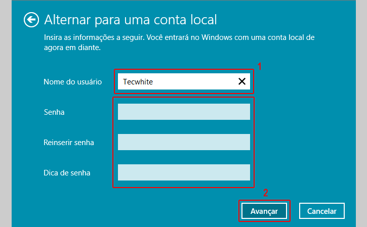 Conta Local no Windows 10