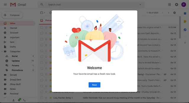 New four features added to Gmail on birthday