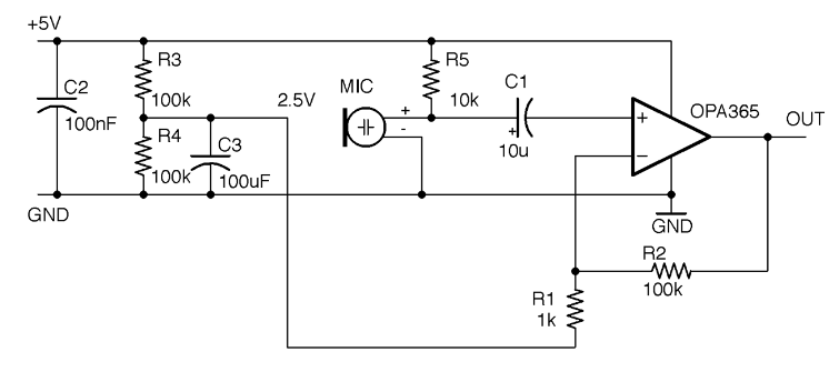 Electret Microphone Preamplifier