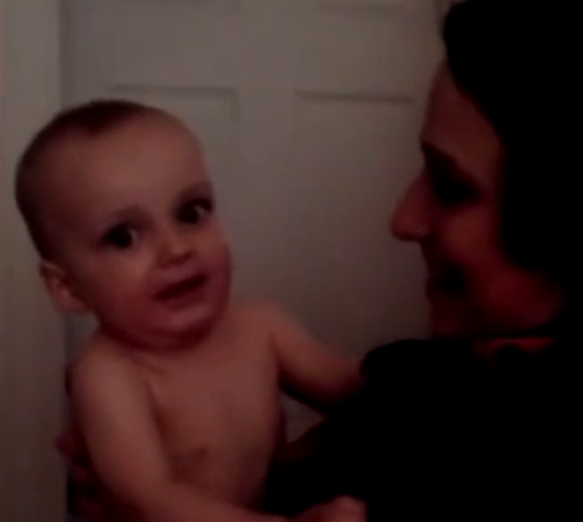 LOL: Baby Felix Meets His Mum’s Twin Sister And This Happens [WATCH]