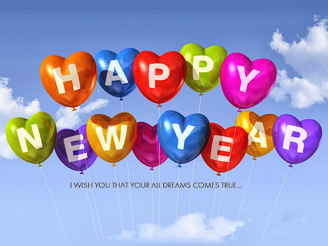 Happy New Year 2014. HD Wallpapers and Images. balloons