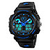 Skmei S-Shock Blue Multi-Functional Analog Digital Sports Watch