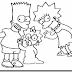 Láminas de los Simpson para colorear