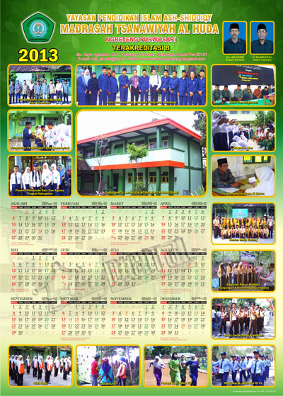 Desain Kalender 1 Lembar - Gubug Gallery