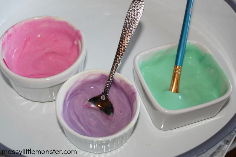 2 ingredient edible paint recipe for babies