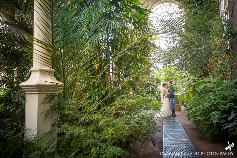 Edinburgh Botanic Gardens Wedding Photographer