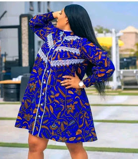 Latest Ankara short gown styles 2022