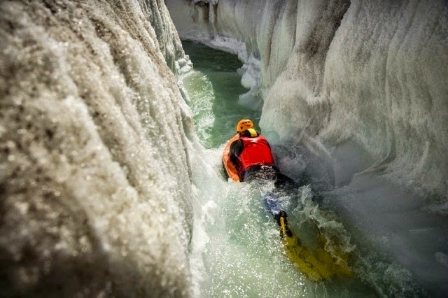 Body Boarding Down A Glacier Is The Coolest Type Of Insanity Ever.