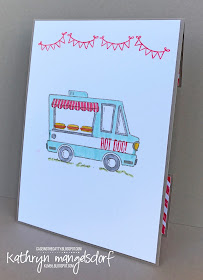 Stampin' Up! Tasty Trucks, Window Card, Sale-A-Bration created by Kathryn Mangelsdorf