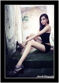Essanne Yuxuan Singapore Sexy Model Hot Black Dress Photo 8