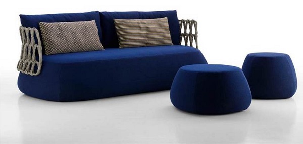 model sofa minimalis modern 1 baris baris warna biru