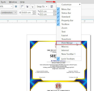Cara Otomatis Cetak Sertifikat