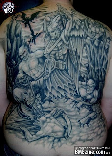 Amazing Fantasy Back Body Tattoo