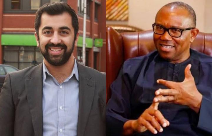 Peter Obi writes to Nigeria as 37-year-old Humza Yousaf is set to become Scotland's first minister