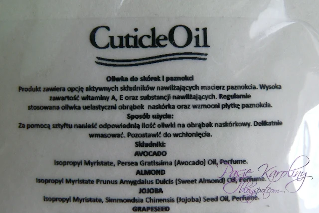 Silcare, Oliwka do skórek i paznokci (Cuticle Oil), Blue Coconut skład