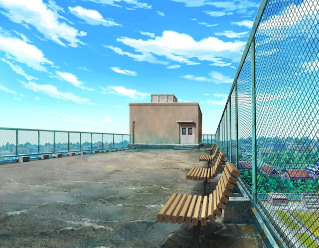 Cute Rooftop (Anime Background) (day)
