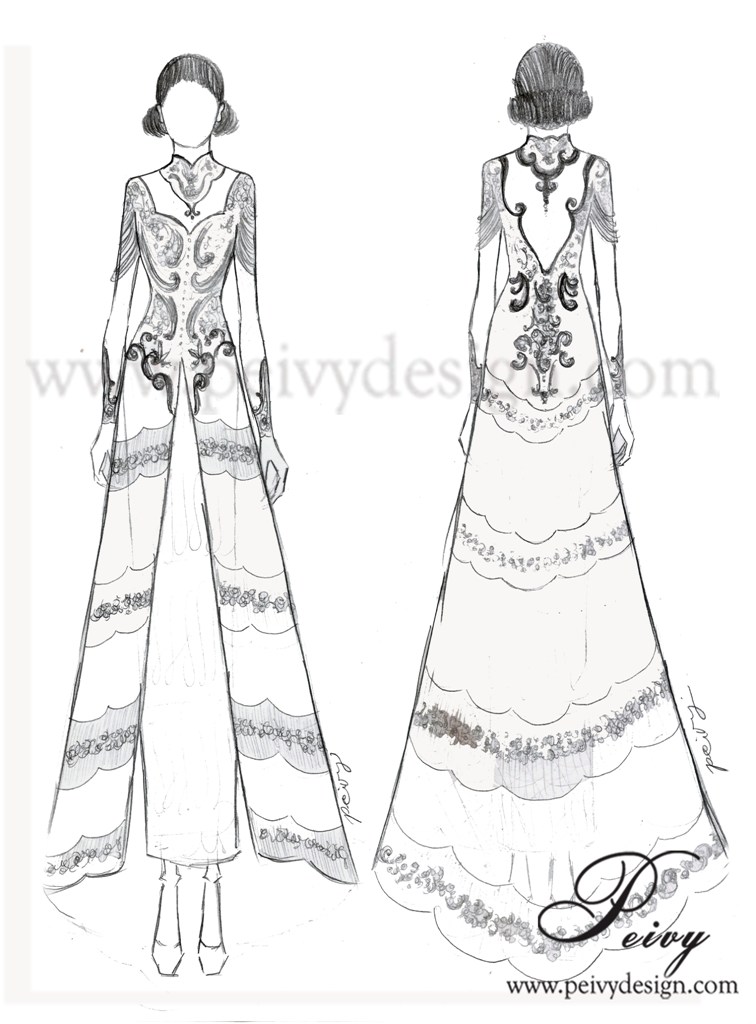 Peivy for Your Special Moments Sketsa Wedding Kebaya  