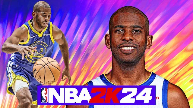 NBA 2K24 Chris Paul Golden State Warriors Portrait & Headshot