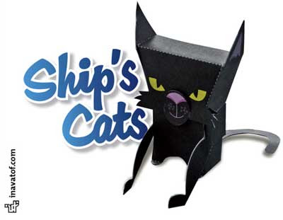 Pirate Ship Cat Papercraft