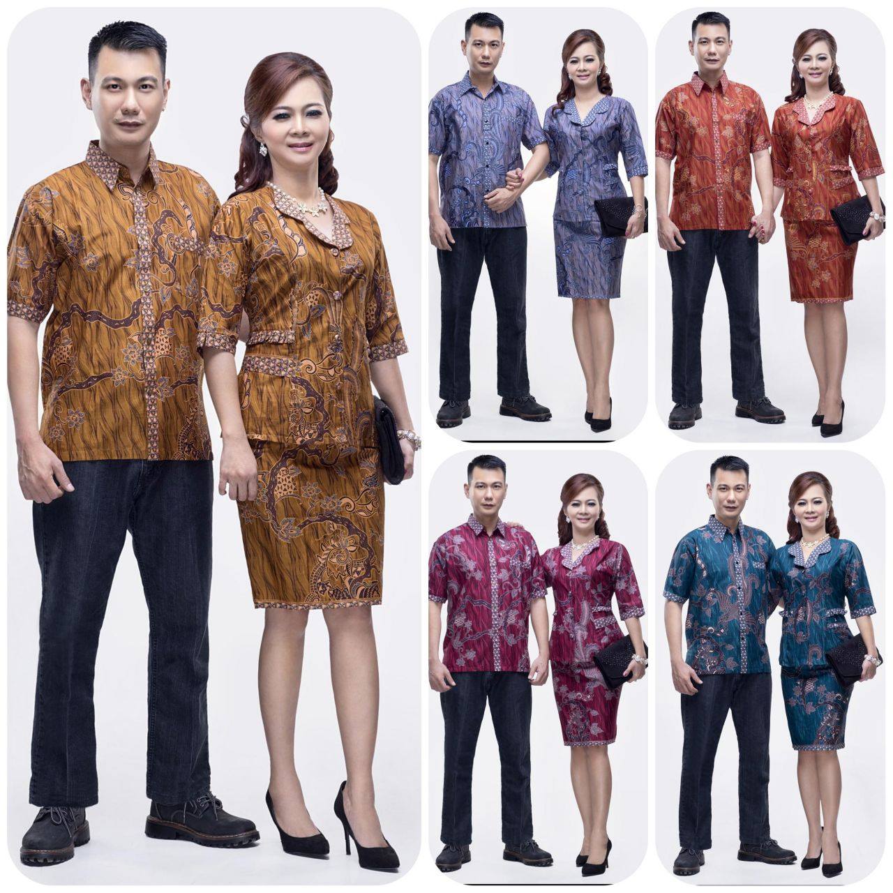 Model Seragam  Batik  Kantor Modern  Seri Lusiana Batik  